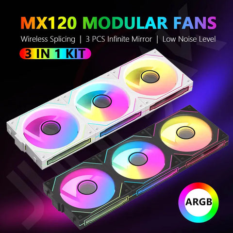 JUMPEAK MX120 360mm Wireless ARGB Case Cooling Fan