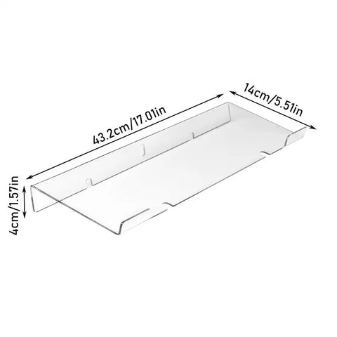 Transparent Ergonomic Keyboard Stand – Acrylic Riser & Desk Lifter