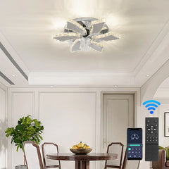 Modern LED Ceiling Fan Light – Smart APP & Remote Control
