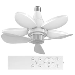 E27 LED Ceiling Fan Light – 3 Gear Fan with Remote