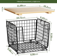 Wire Storage Basket – Stackable Organizing Bin for Kitchen Pantry & Produce