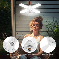 E27 LED Ceiling Fan Light – 3 Gear Fan with Remote