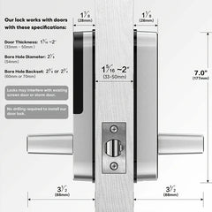 Smart Fingerprint Door Lock – WIFI, App Remote Control, IP67 Waterproof, with 2 IC Cards
