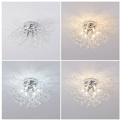 Modern Dandelion Crystal Ceiling Light – 6 Heads G9 LED Chandelier