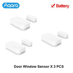 Aqara Zigbee Door Window Sensor – Wireless Alarm, Works with Aqara