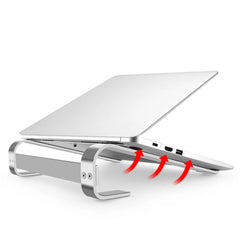 Aluminum Laptop Stand – Ergonomic Ventilated Bracket for 10-18" Laptops