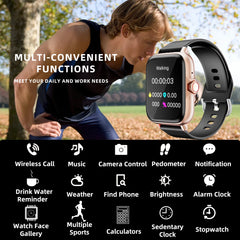 1.83" Waterproof Smart Watch with Call & Sleep Monitoring for iPhone Android