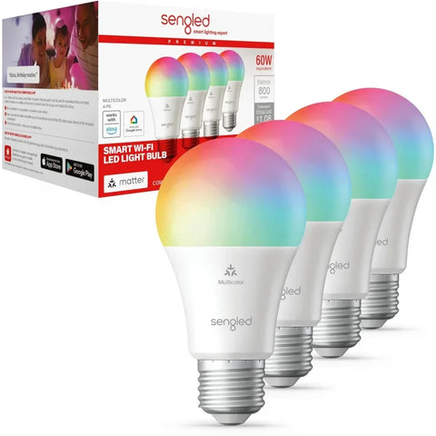 Sengled Smart Bulb – Multicolor, Alexa-Compatible, A19 LED