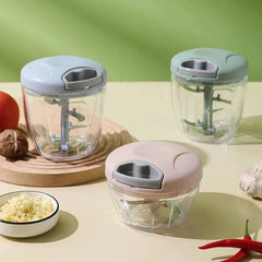 600ML Manual Meat Mincer & Garlic Chopper