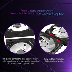 JUMPEAK MX120 360mm Wireless ARGB Case Cooling Fan