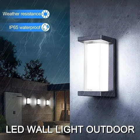18W Outdoor Wall Sconces – 6 Pack, IP65 Waterproof, 6000K