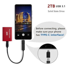 New 16TB Portable SSD External Hard Drive