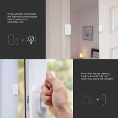 Aqara Zigbee Door Window Sensor – Wireless Alarm, Works with Aqara