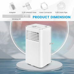 8000 BTU Personal Air Conditioner – Cooling Unit with Remote & 24-Hour Timer