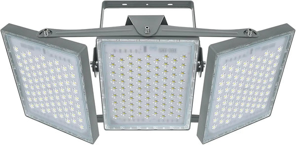 5000K LED Security Lights – 3 Adjustable Heads, IP66 Waterproof