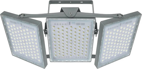 5000K LED Security Lights – 3 Adjustable Heads, IP66 Waterproof