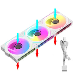 JUMPEAK MX120 360mm Wireless ARGB Case Cooling Fan