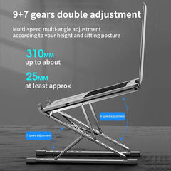 Folding Adjustable Laptop Stand – Aluminum Heat Dissipation Holder