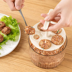 Manual Meatball Maker – 5 Balls Meatball Mold for Fish, Beef, Rice