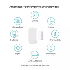 Aqara Zigbee Door Window Sensor – Wireless Alarm, Works with Aqara