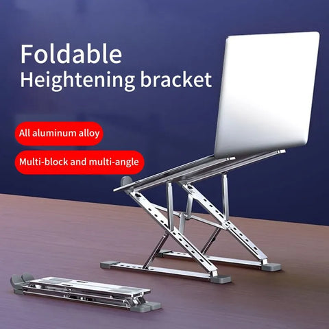Folding Adjustable Laptop Stand – Aluminum Heat Dissipation Holder