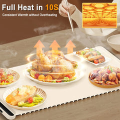 Electric Warming Tray – Portable Foldable Food Warmer