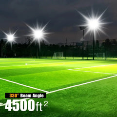 5000K LED Security Lights – 3 Adjustable Heads, IP66 Waterproof