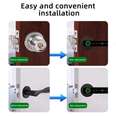RAYKUBE Tuya BLE Fingerprint Door Lock