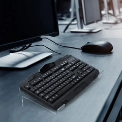 Transparent Ergonomic Keyboard Stand – Acrylic Riser & Desk Lifter