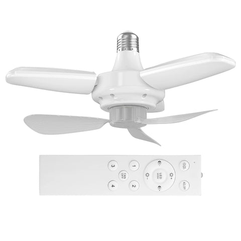 E27 LED Ceiling Fan Light – 3 Gear Fan with Remote