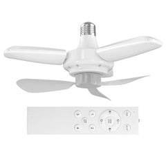 E27 LED Ceiling Fan Light – 3 Gear Fan with Remote