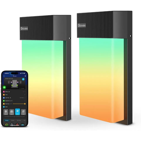 1500LM Smart RGBIC Outdoor Wall Light – 45 Scene Modes, IP65